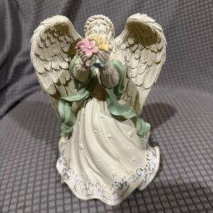 2009 Platinum Series Angel Star  "Angel‎ Holding Flowers" Figurine Used.